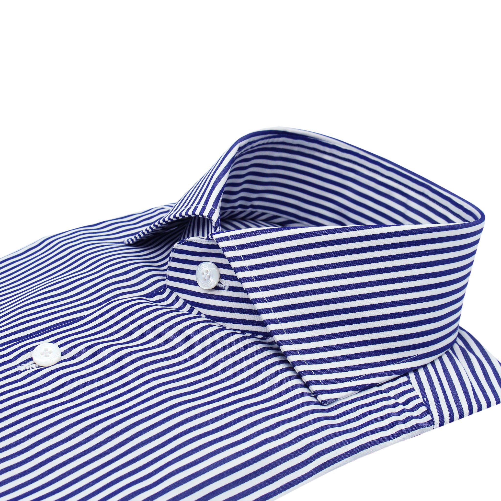 Classicca Milano slim fit cotton shirt medium stripe light blue