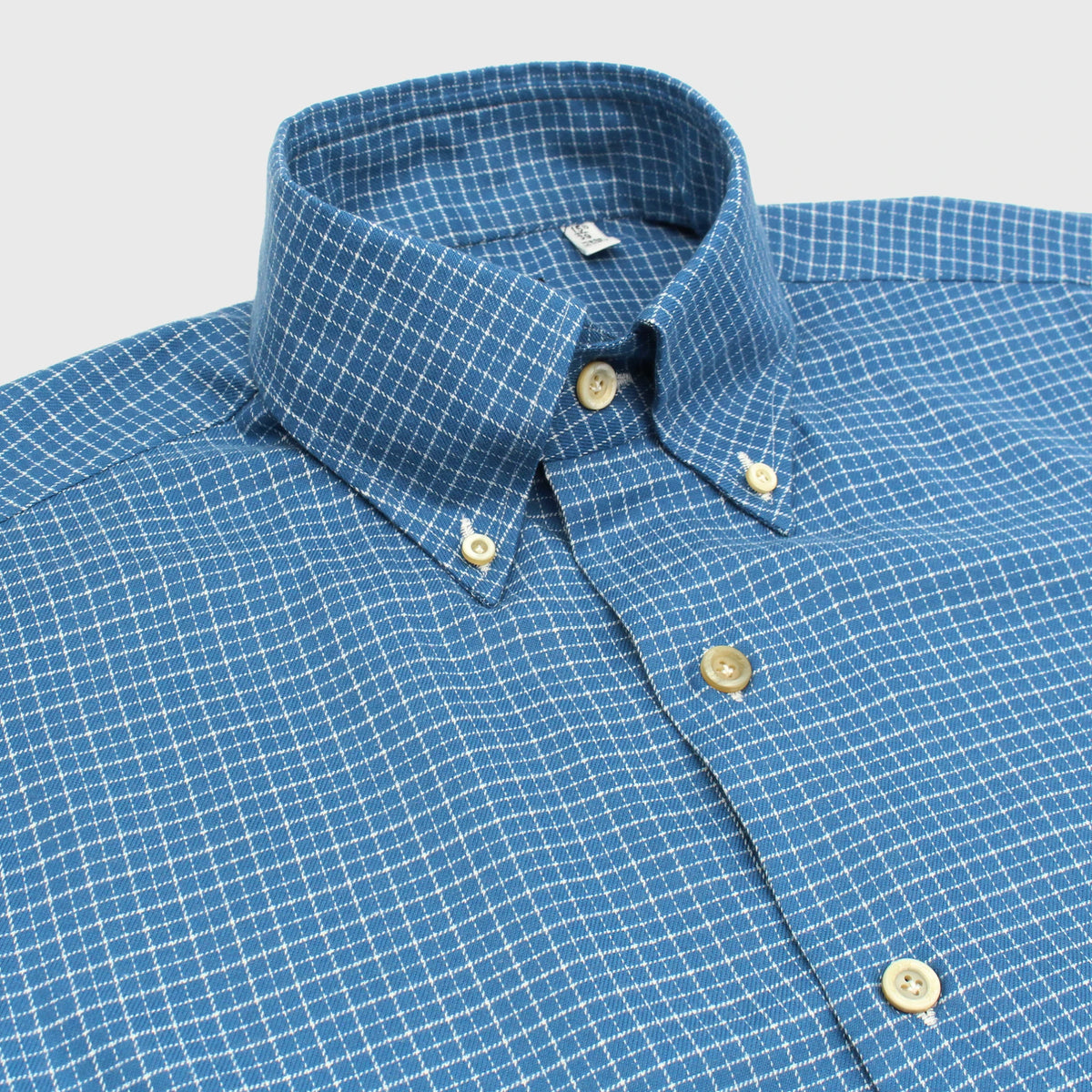 Napoli regular fit cotton cashmere flannel check Carlo Riva