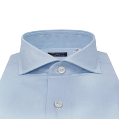 Carlo Riva light blue cotton regular fit Napoli shirt