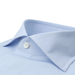 Napoli regular fit shirt in light blue micro stripe cotton