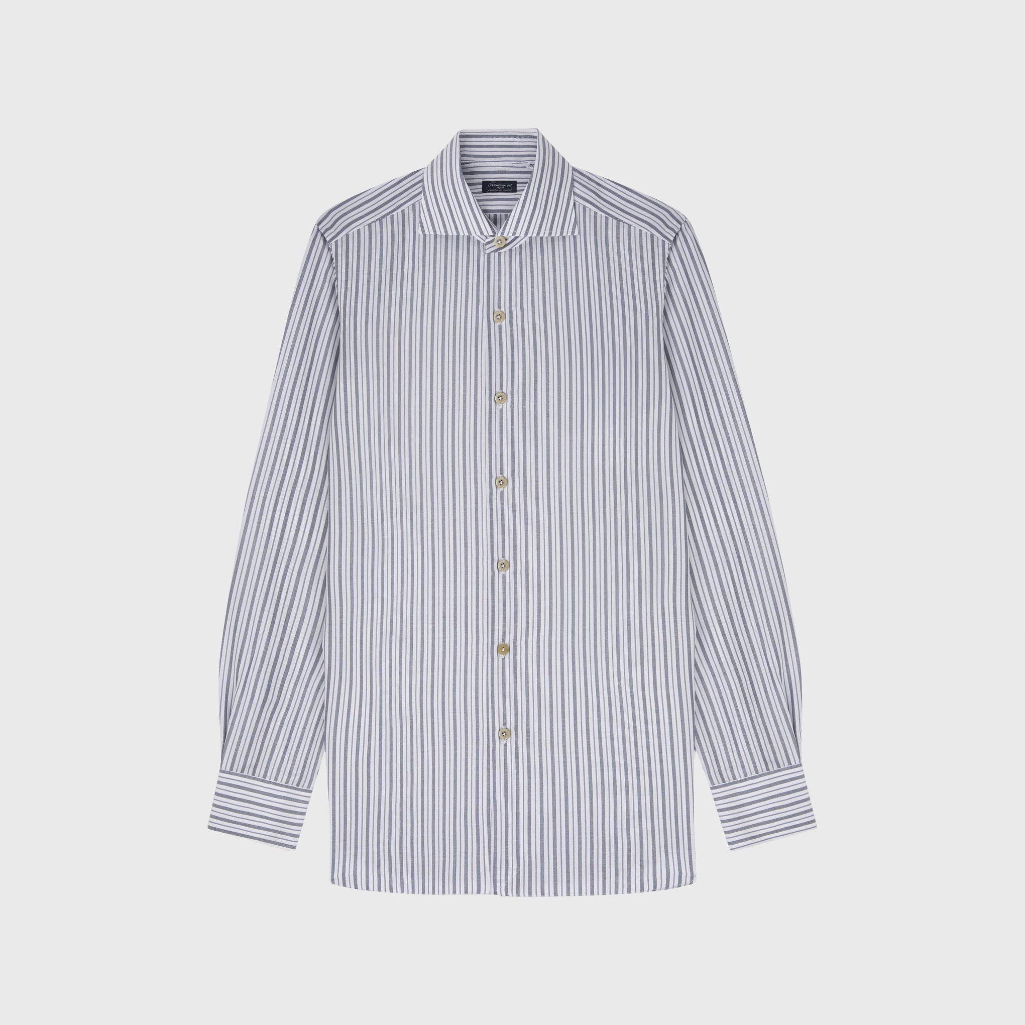 Napoli shirt regular fit Carlo Riva 180/2 exclusive stripe Simone collar