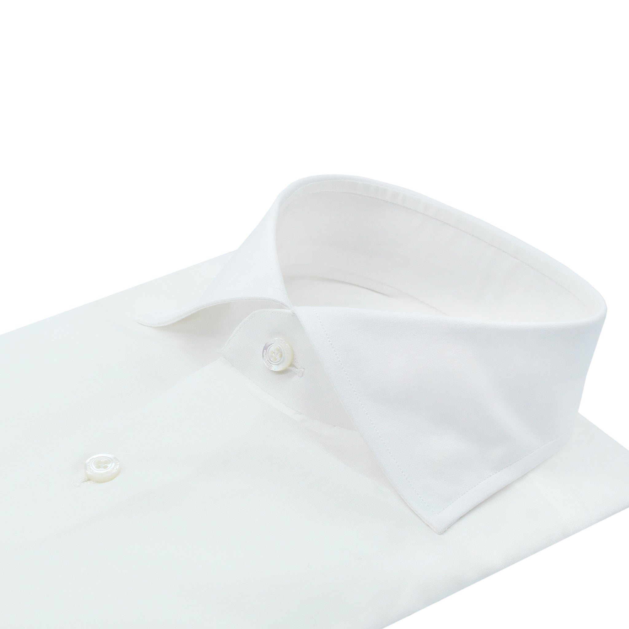 Classic shirt with regular fit Napoli model in white cotton