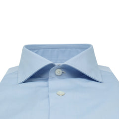 Classic Naples regular fit shirt in cotton micro herringbone pattern