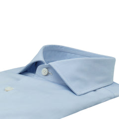 Classic Naples regular fit shirt in cotton micro herringbone pattern