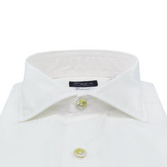 Camicia classica regolare Napoli in cotone bianco trattamento enzimatico