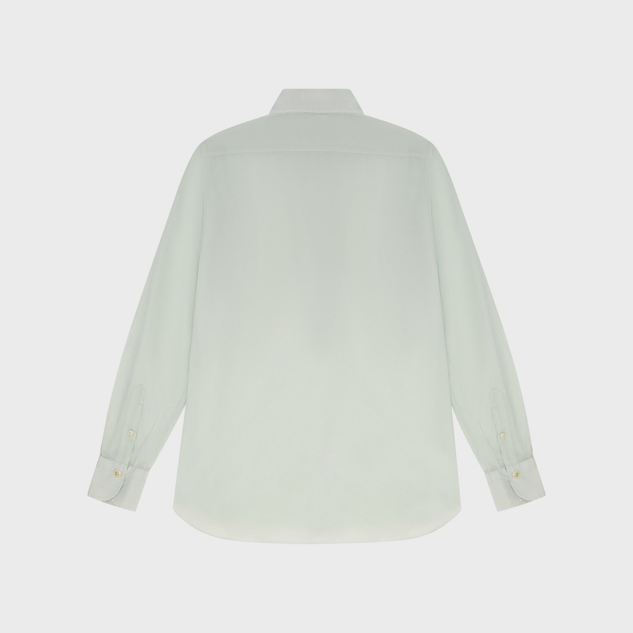 Napoli shirt regular fit cotton-silk mint garment dyed Zante collar