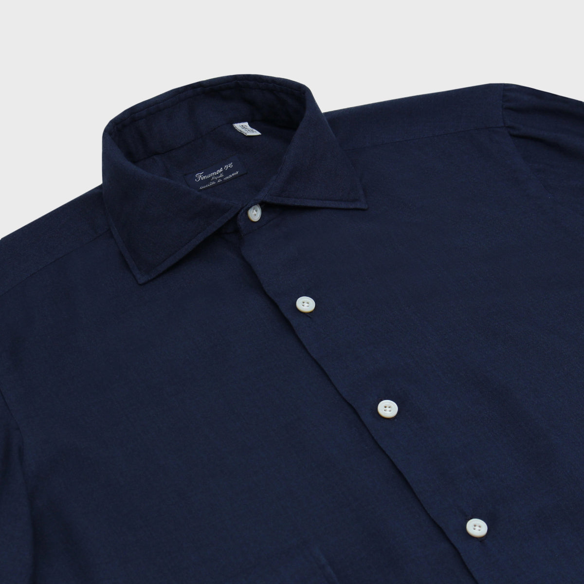 Napoli regular fit cashmere silk garment dyed