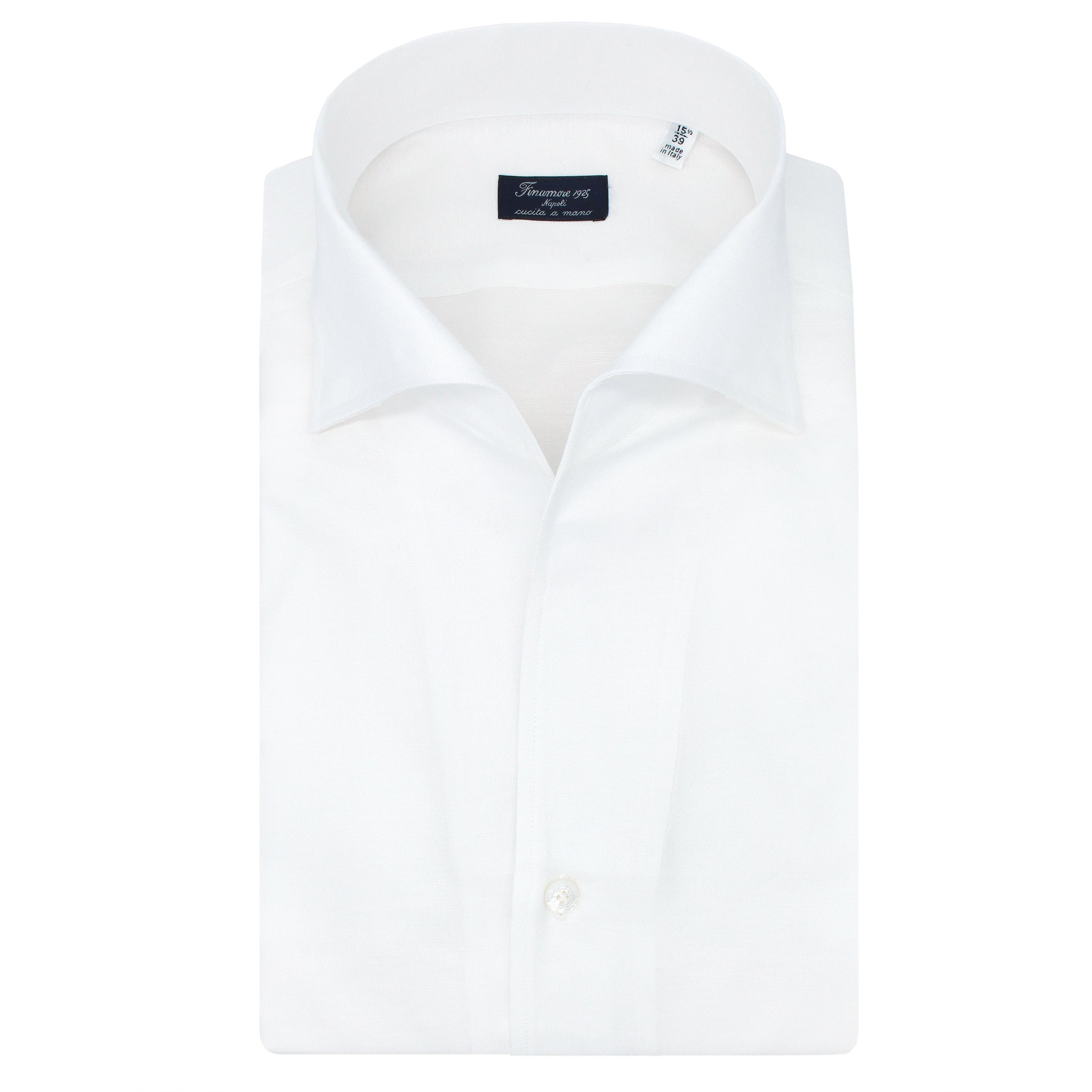 Regular Napoli shirt in linen and cotton, ustica collar. Carlo Riva fabric