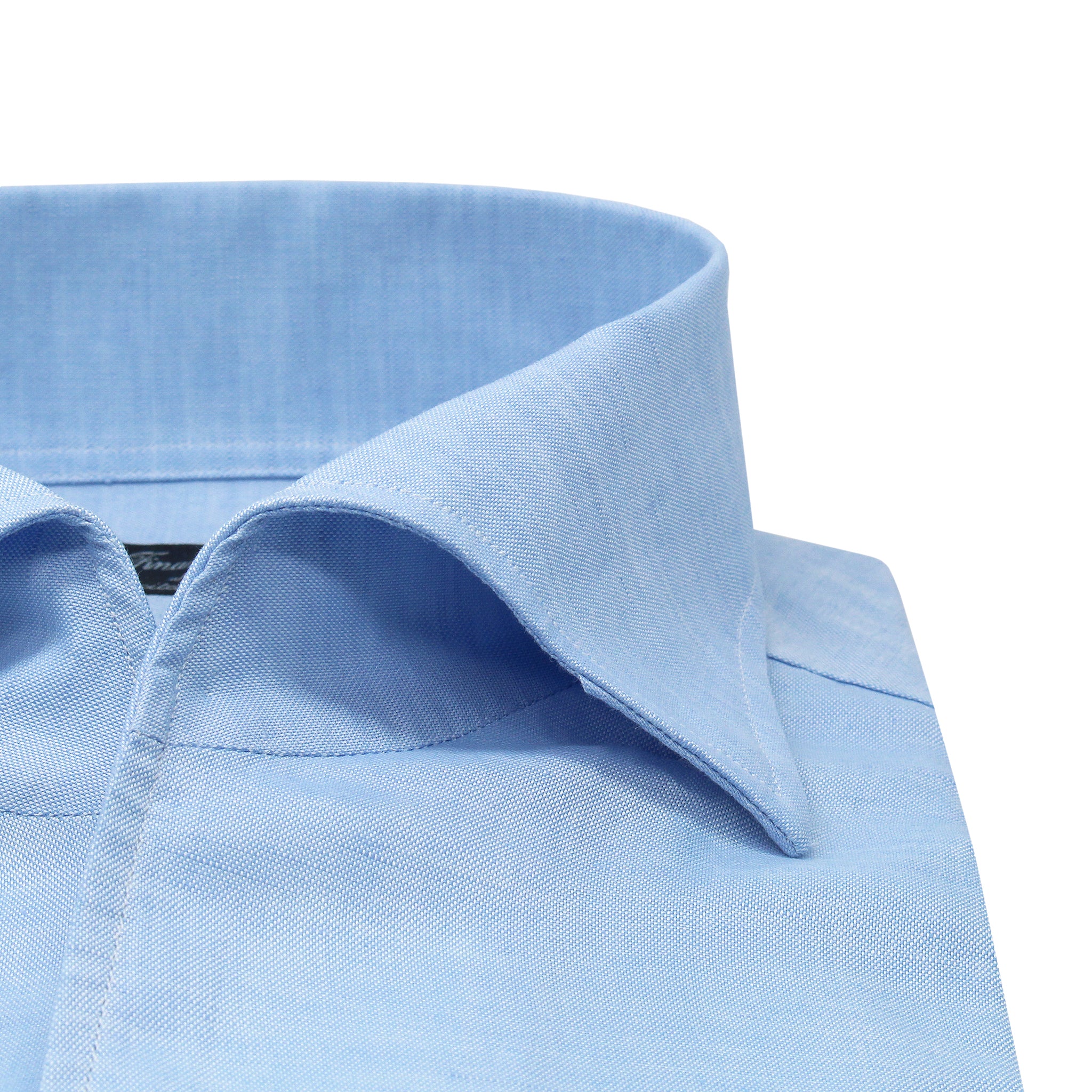Regular Napoli shirt in linen and cotton, ustica collar. Carlo Riva fabric