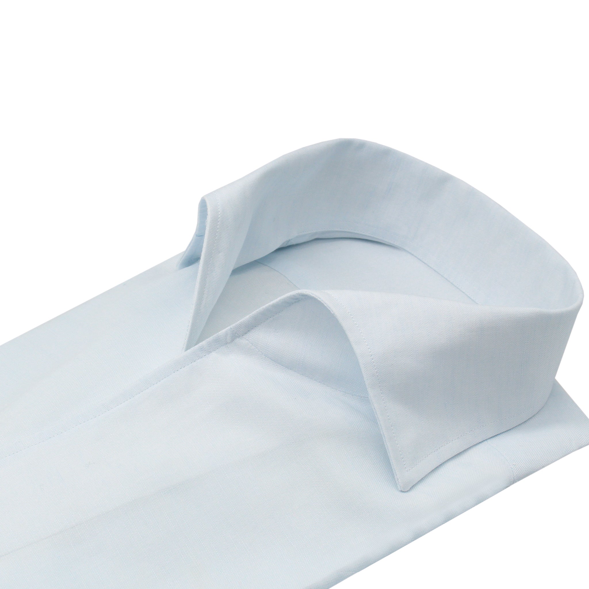 Regular Napoli shirt in linen and cotton, ustica collar. Carlo Riva fabric