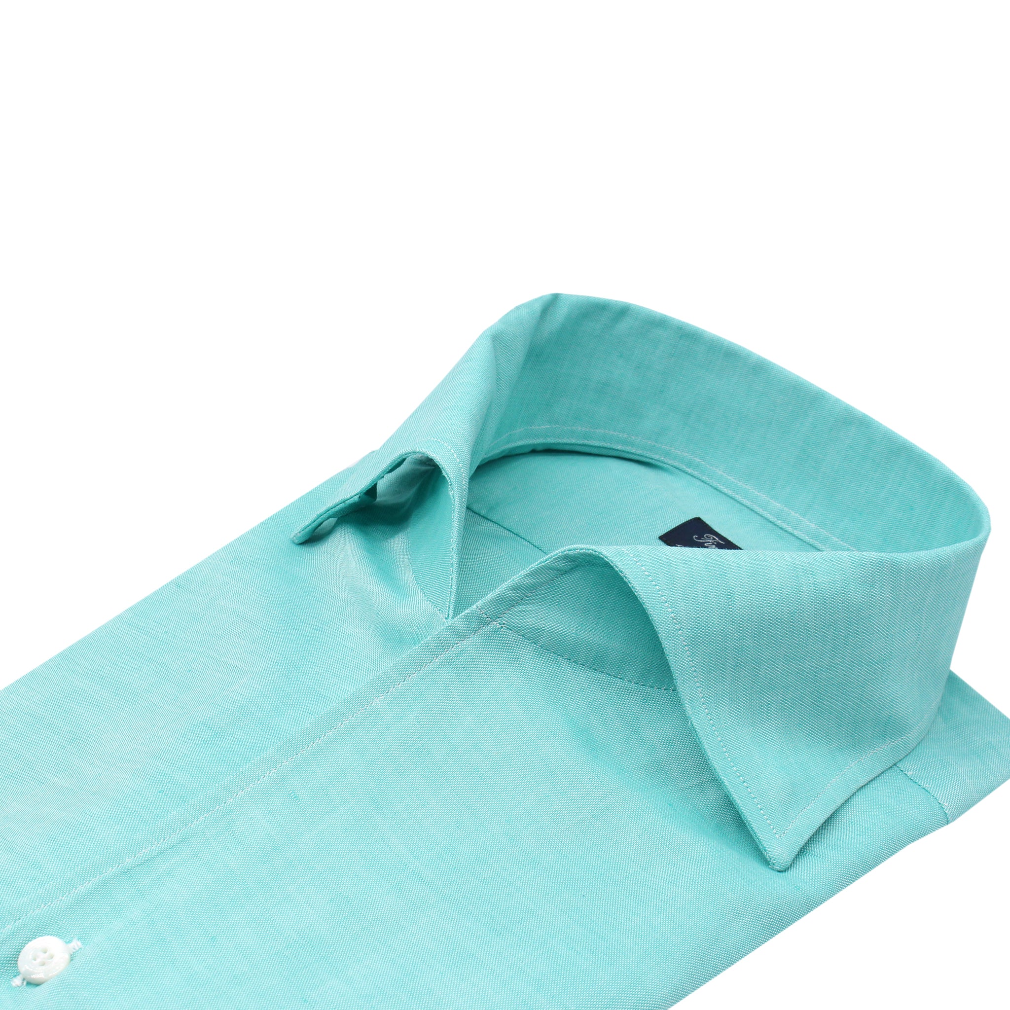 Regular Napoli shirt in linen and cotton, ustica collar. Carlo Riva fabric