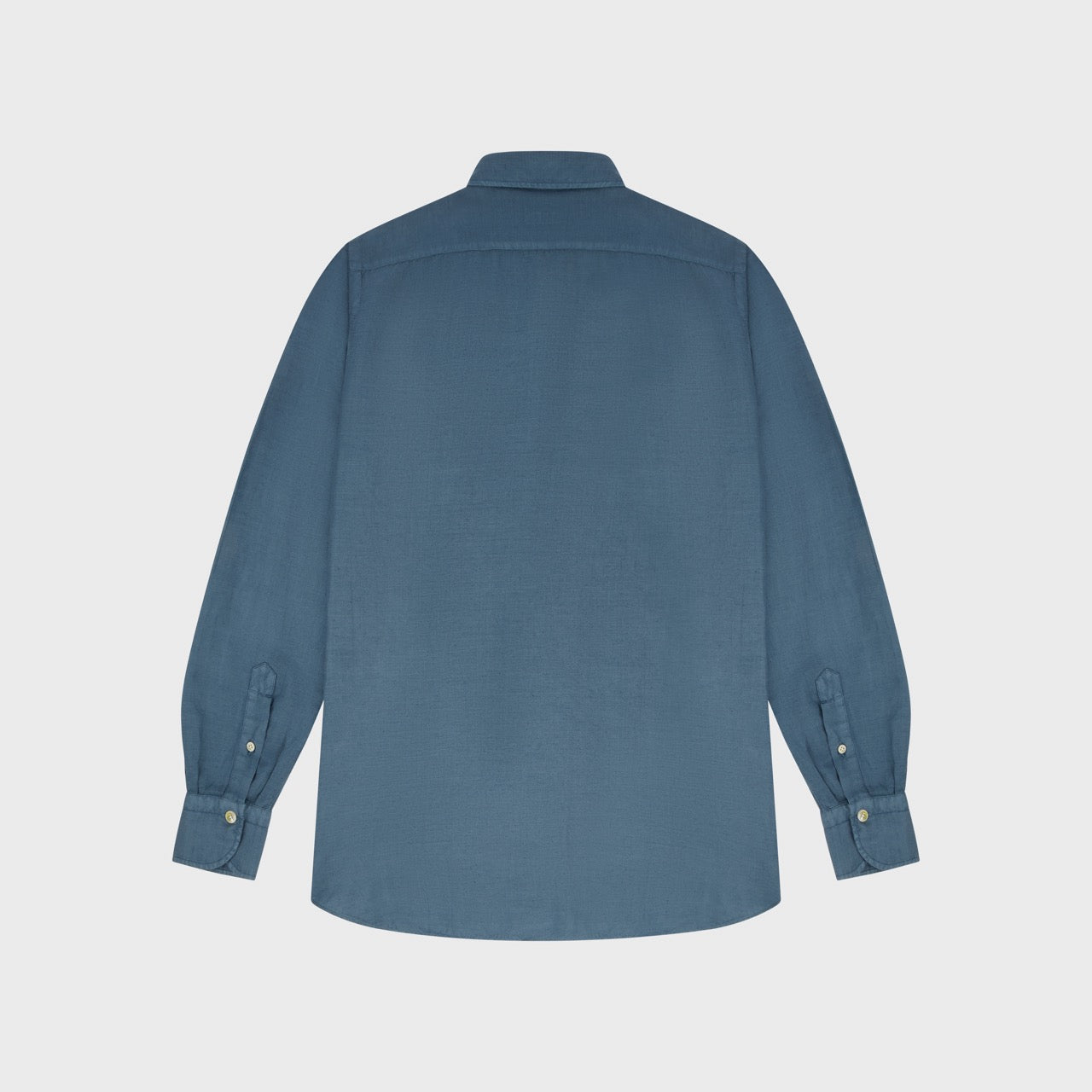 Napoli shirt regular fit hemp-cotton-silk sand garment dyed Achille collar