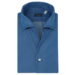 NAPOLI classic regular cotton shirt with Ustica collar