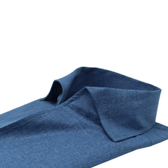 Classic regular Napoli cotton blue Carlo Riva one piece collar shirt