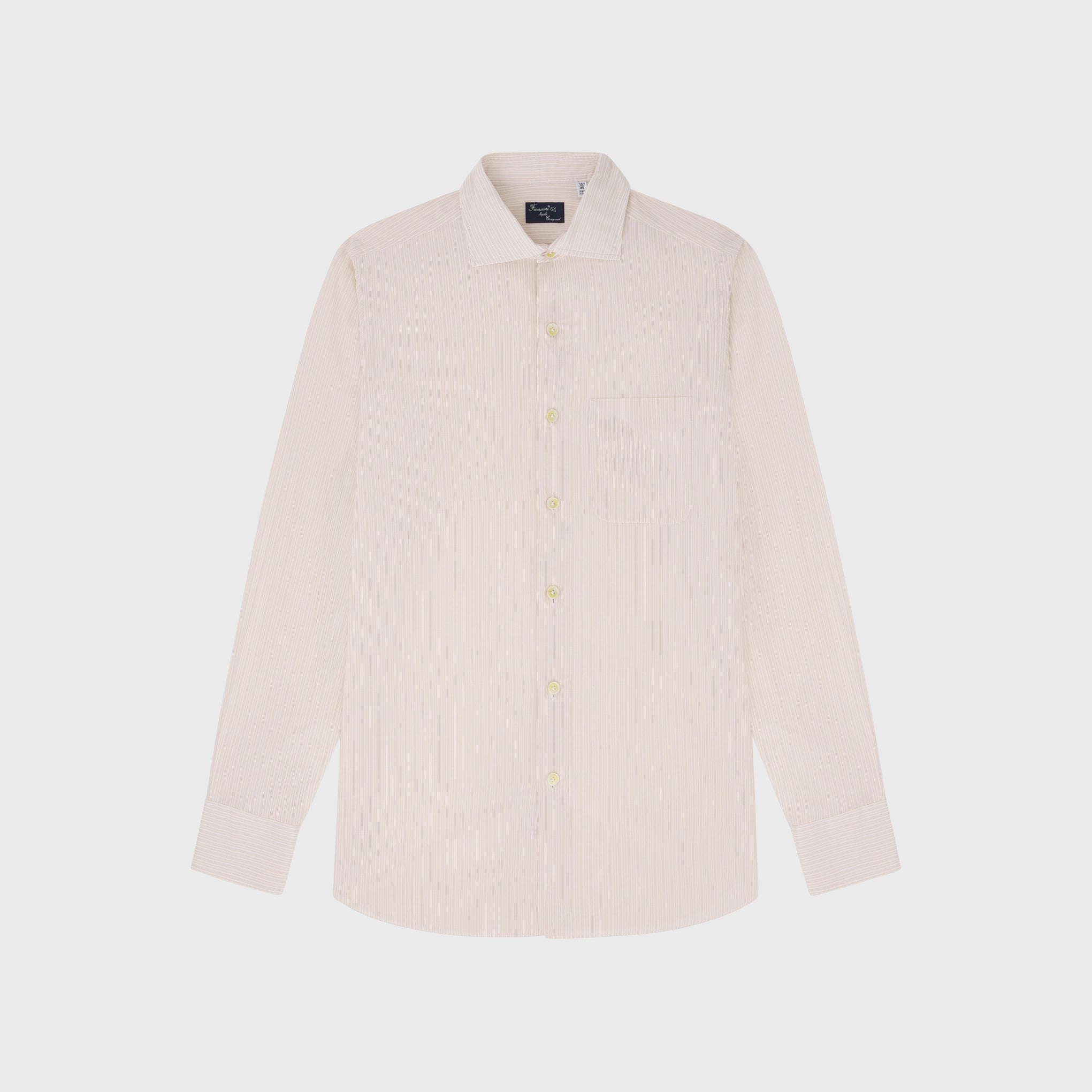 Napoli shirt regular fit cotton 180/2 zephyr stripe enzymed Zante collar