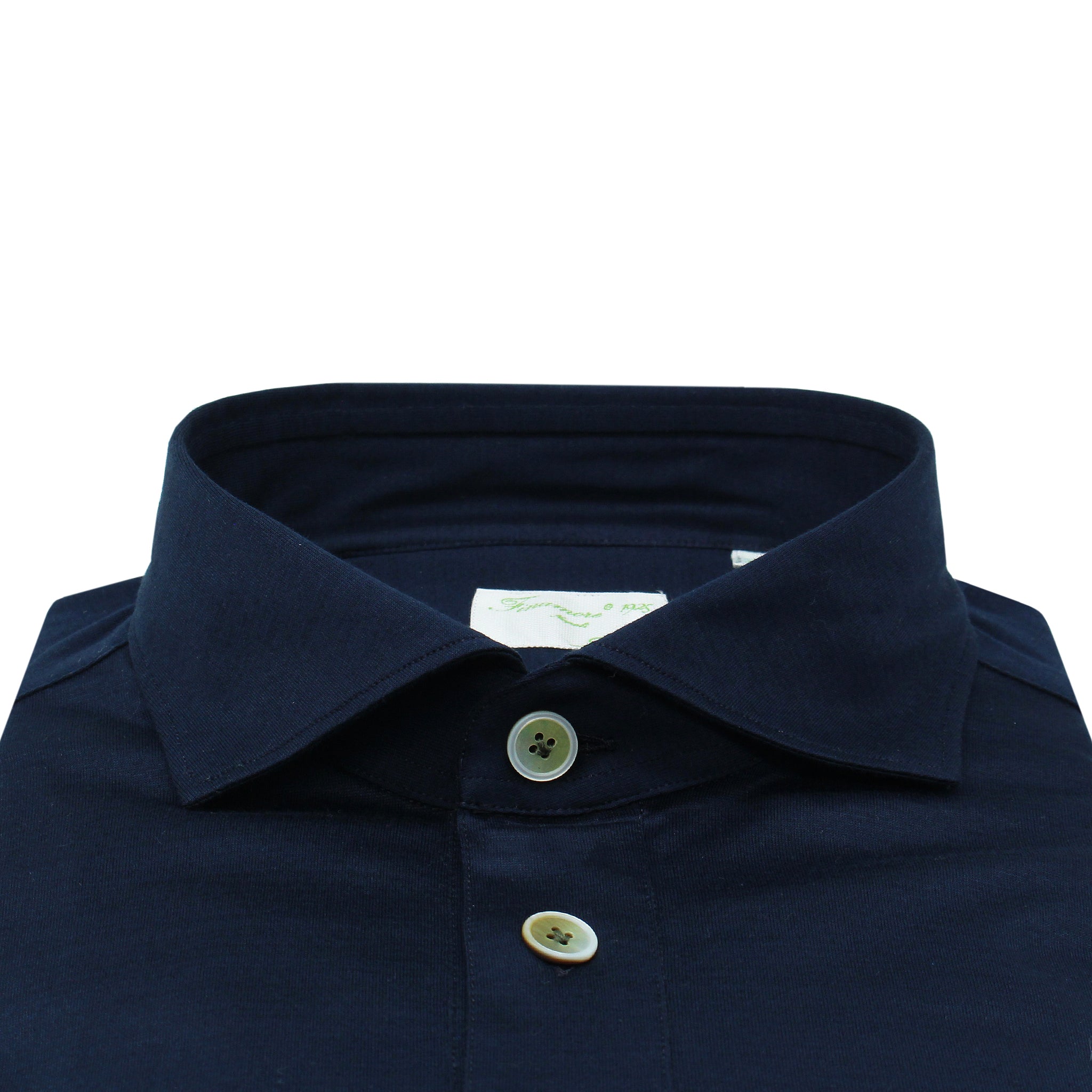 Orlando dark blue cotton jersey polo shirt