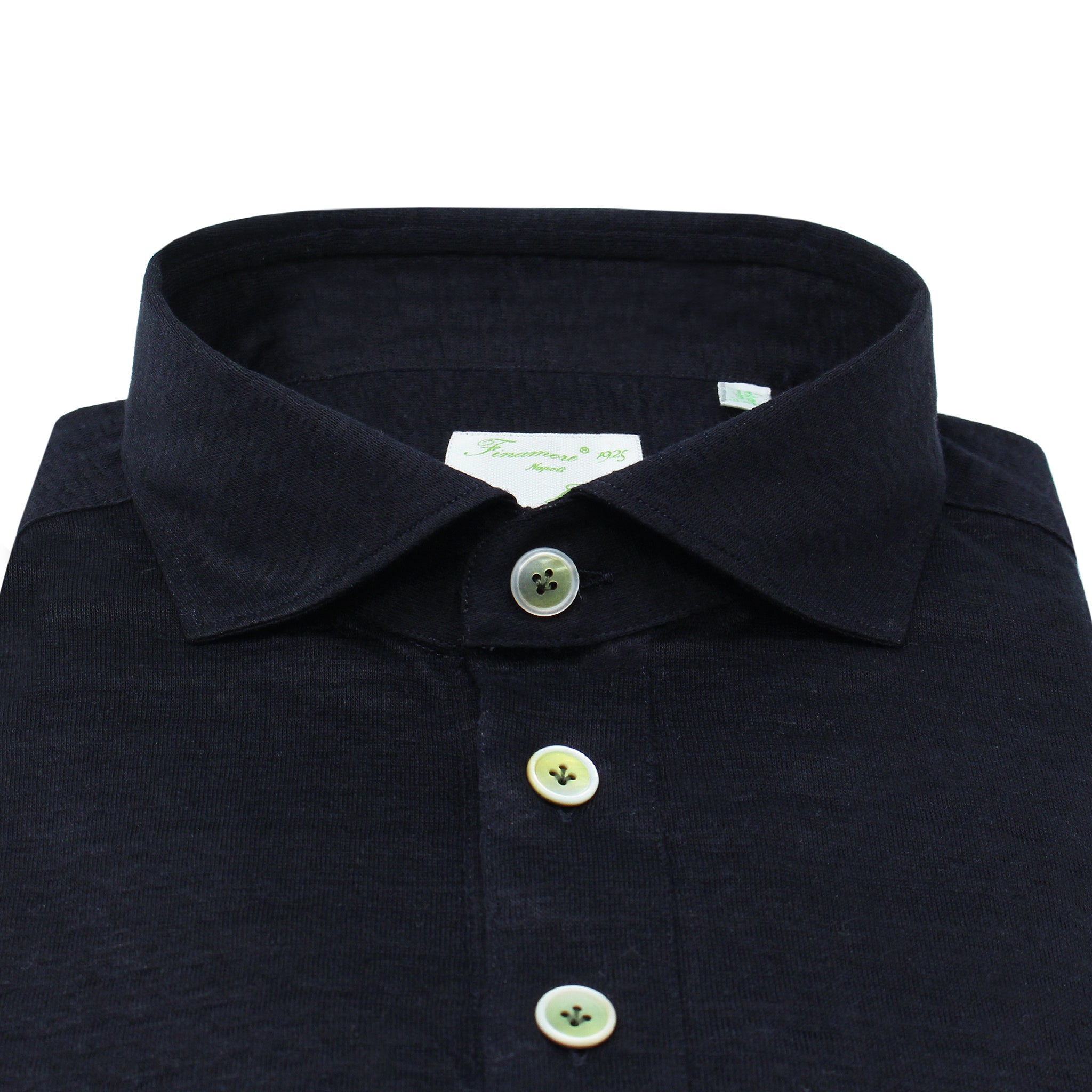 Polo sportiva Orlando in jersey di cotone nero