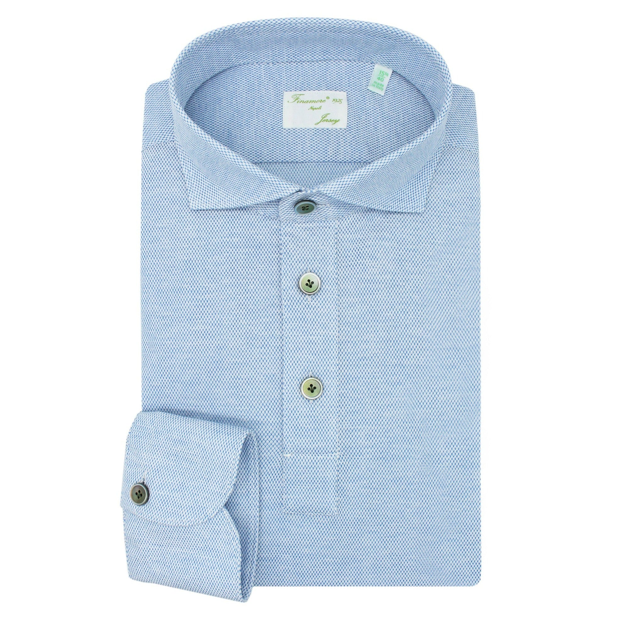 Orlando plain cotton jersey sports polo shirt light blue