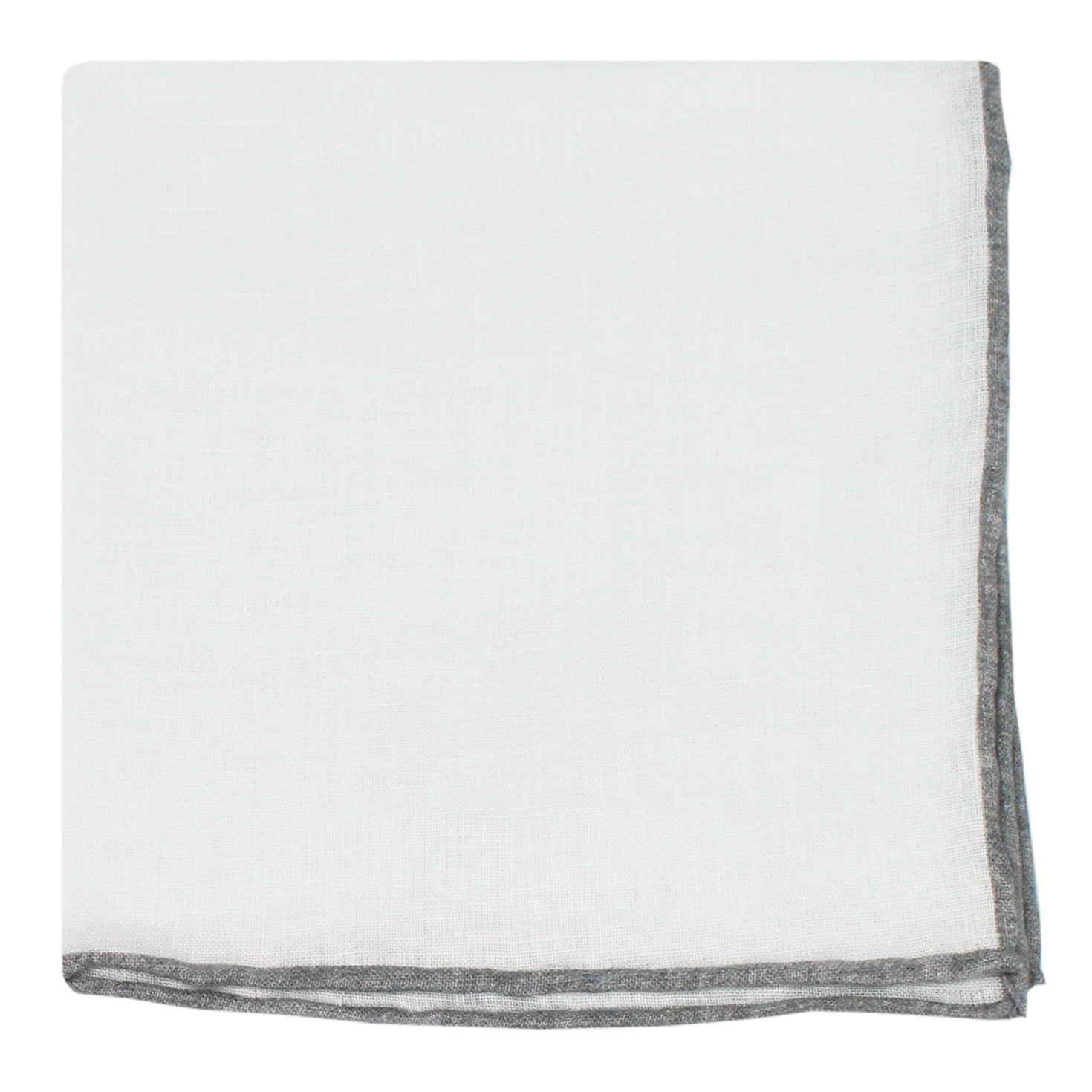 Linen pocket square finamore