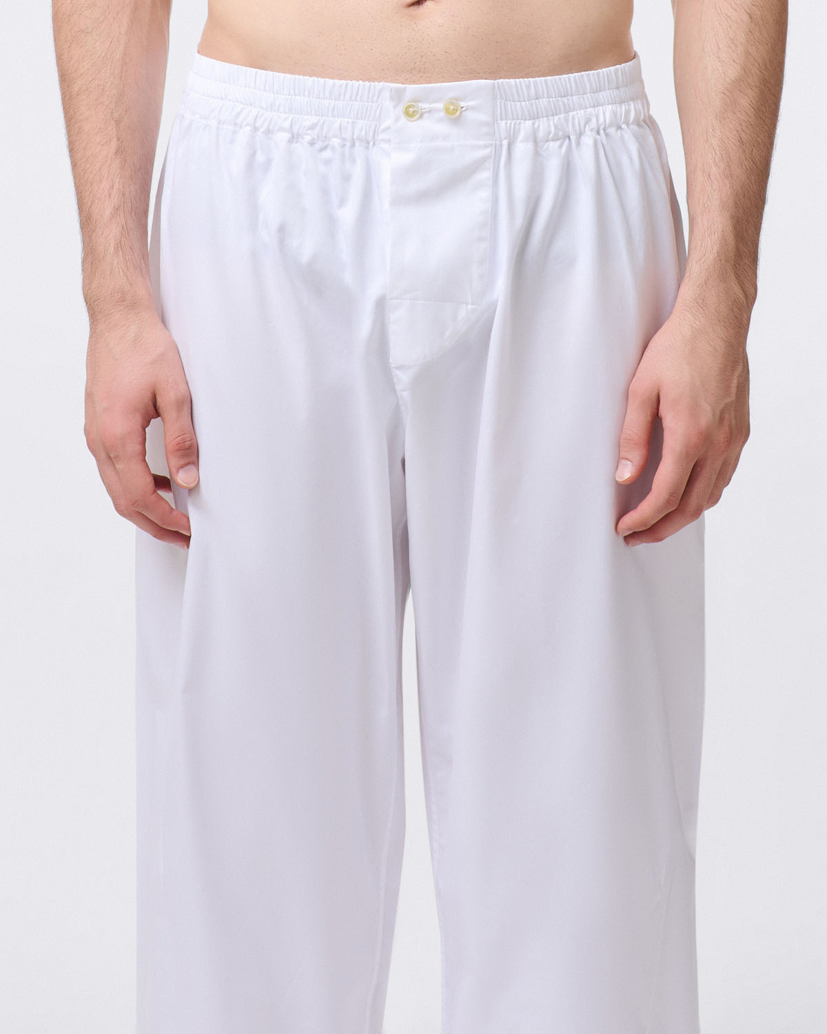 Pigiama Ponente Finamore in cotone Sea Island bianco