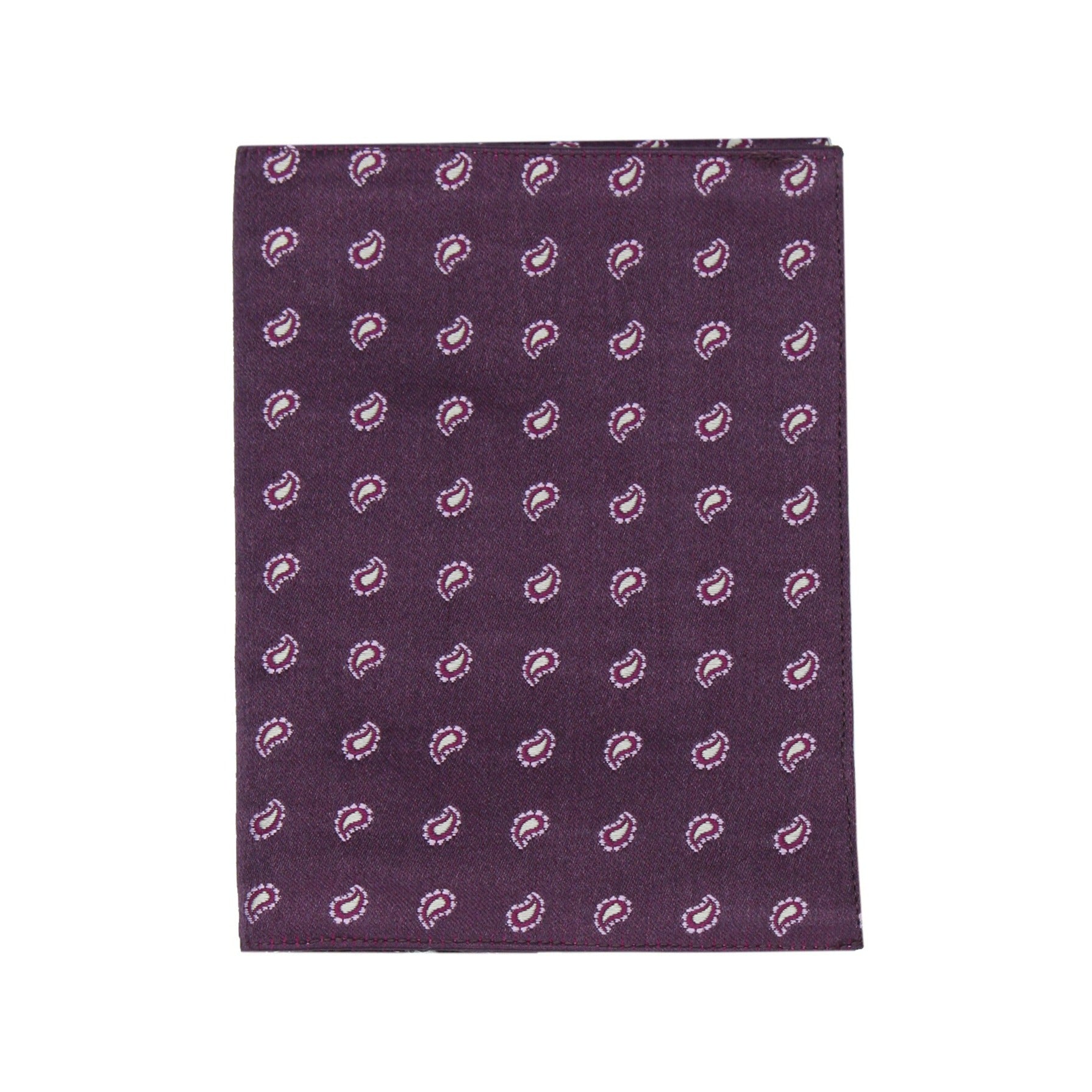 Silk document holder purple background and light purple drop