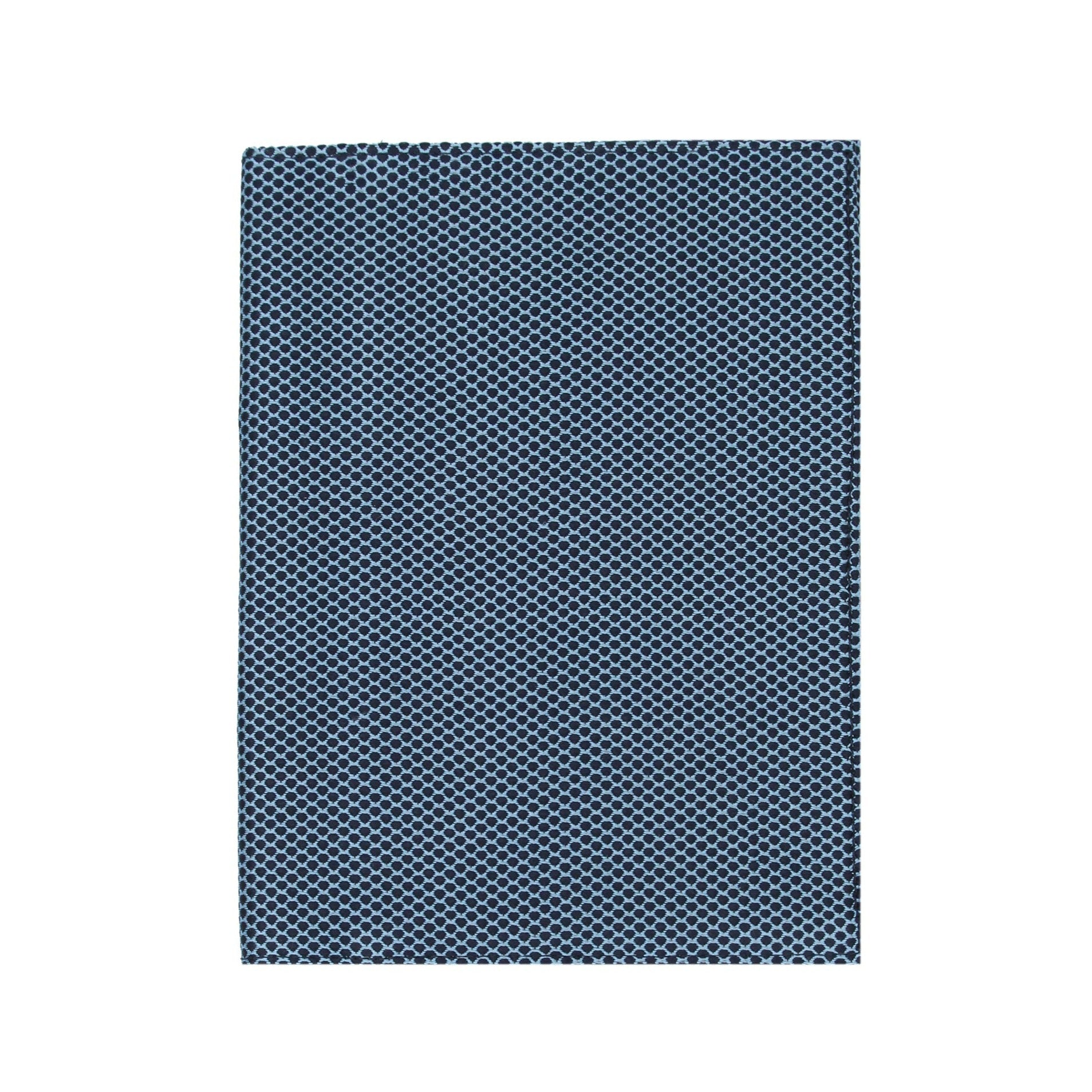 Silk document holder light and dark blue pattern