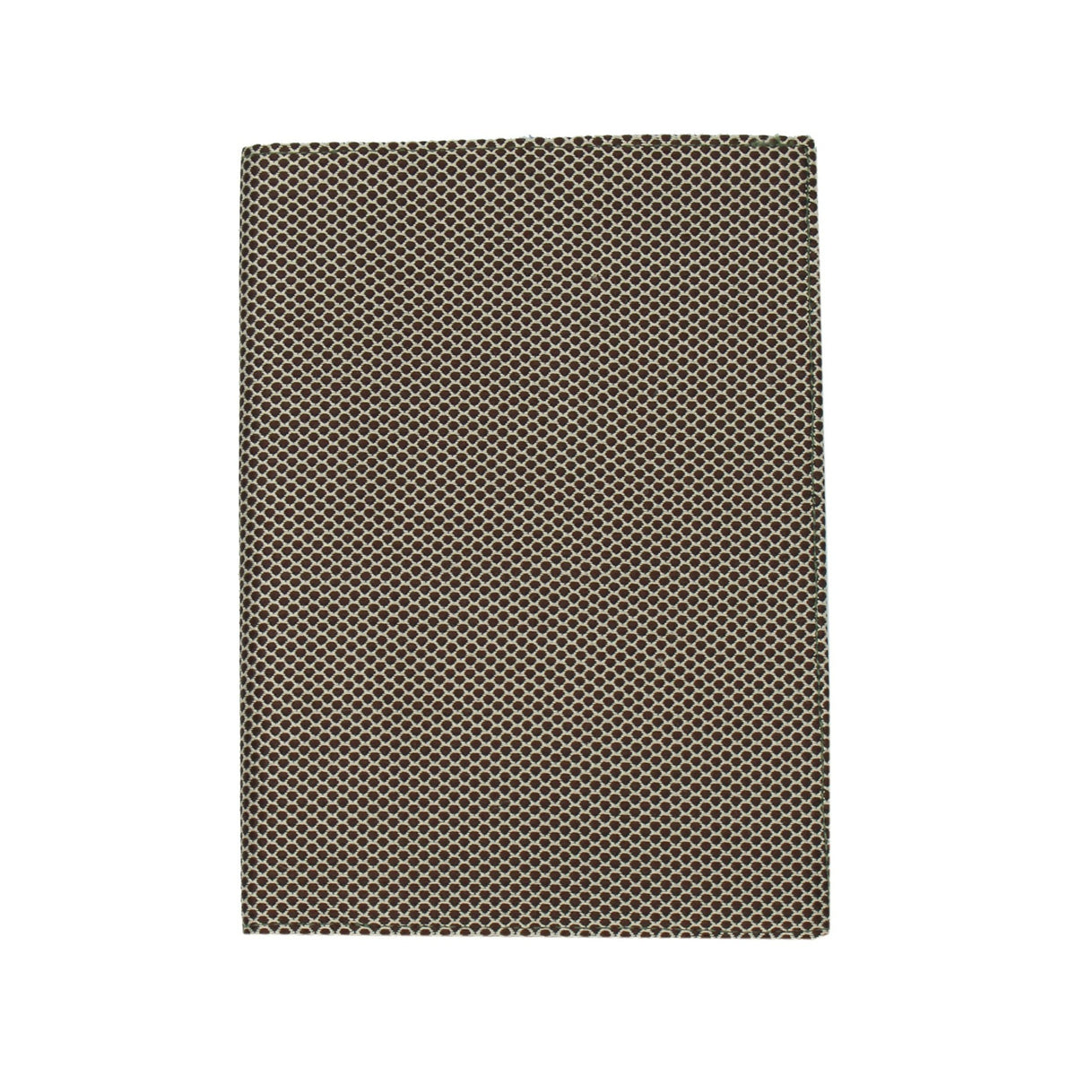 Silk document holder light and dark brown pattern