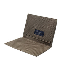 Silk document holder light and dark brown pattern