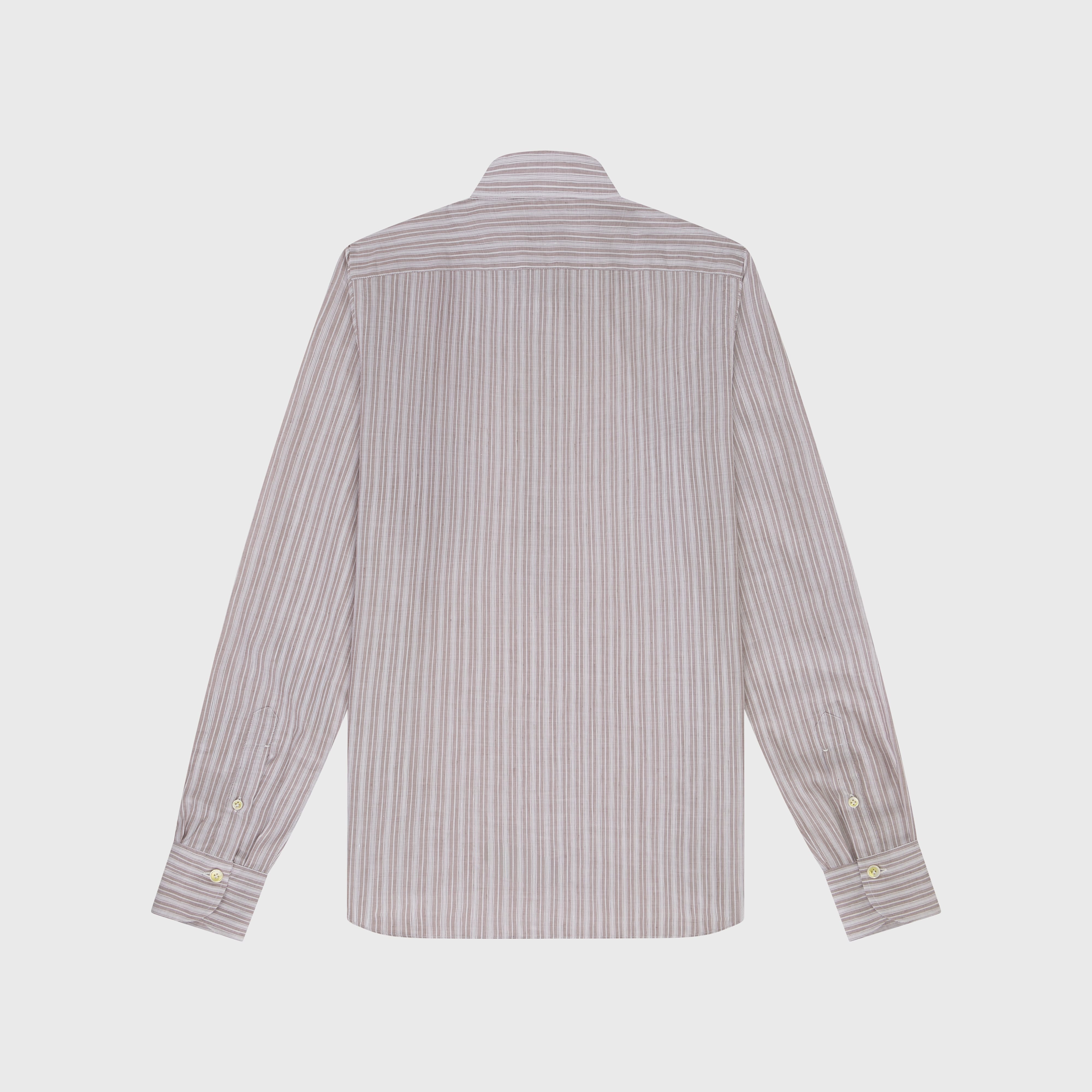 Porto polo shirt regular fit cotton linen stripe Carlo Riva Achille collar