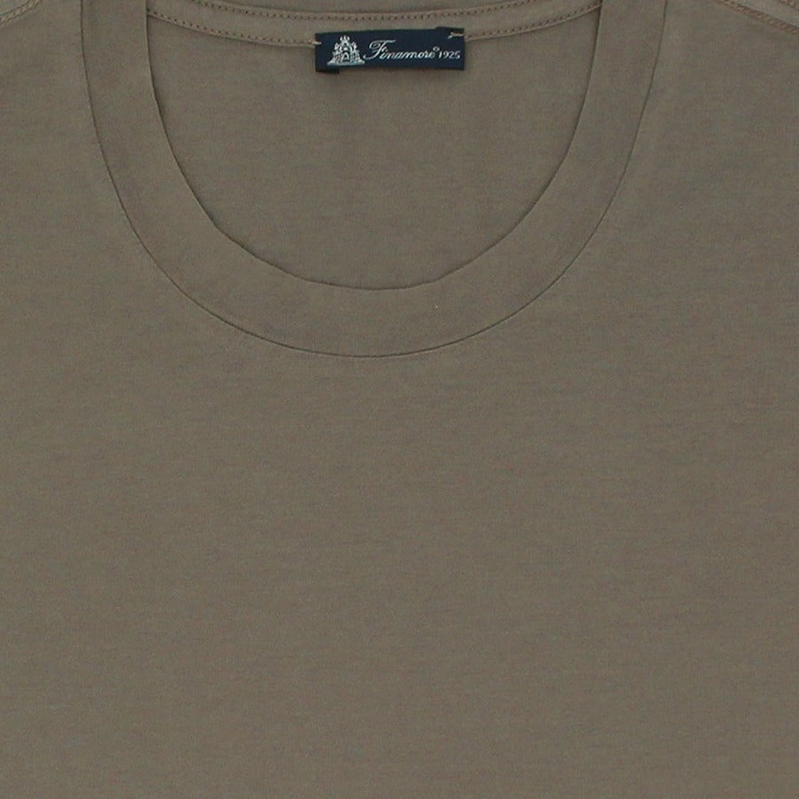 Color mud garment dyed Supima cotton t-shirt
