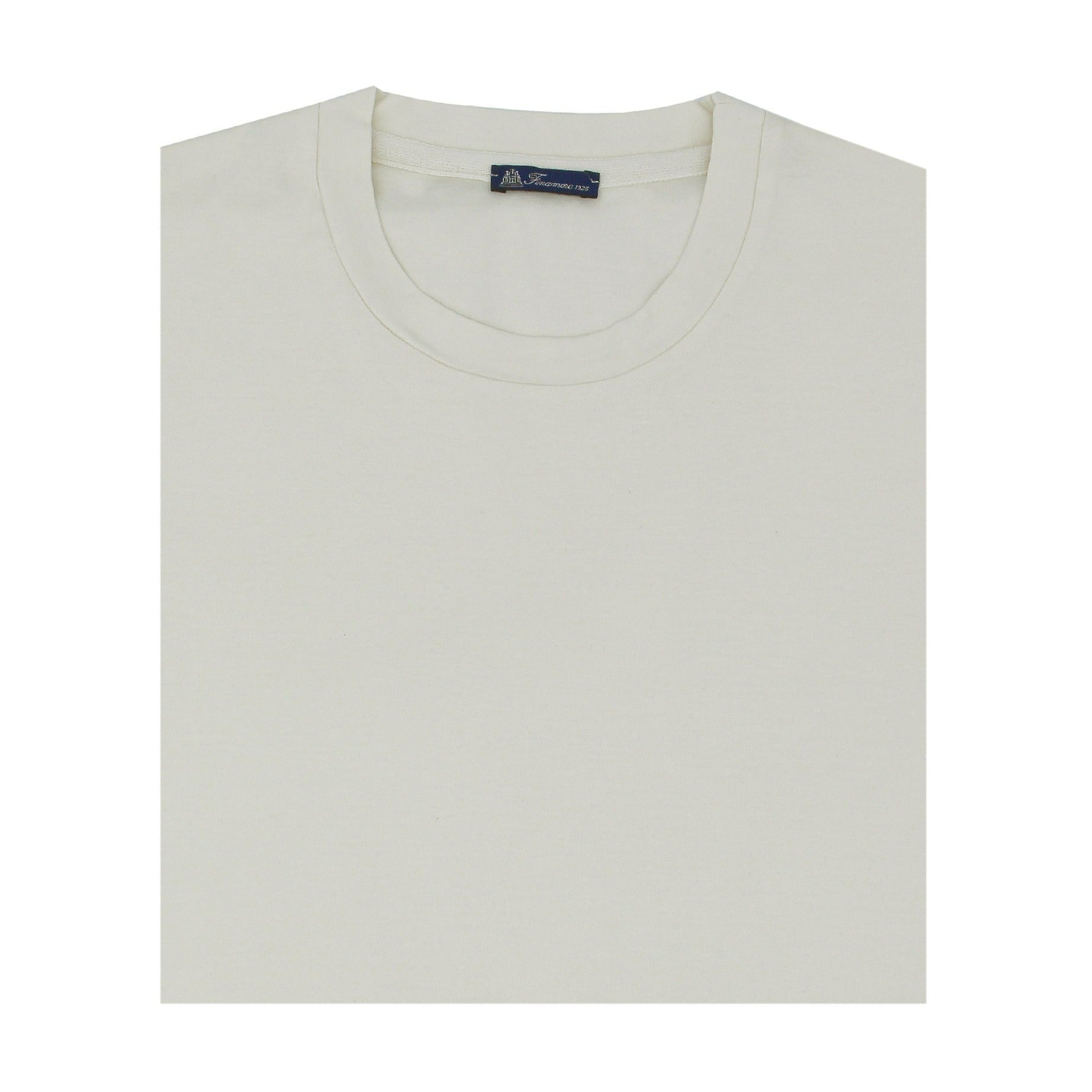 White matte garment dyed Supima cotton t-shirt