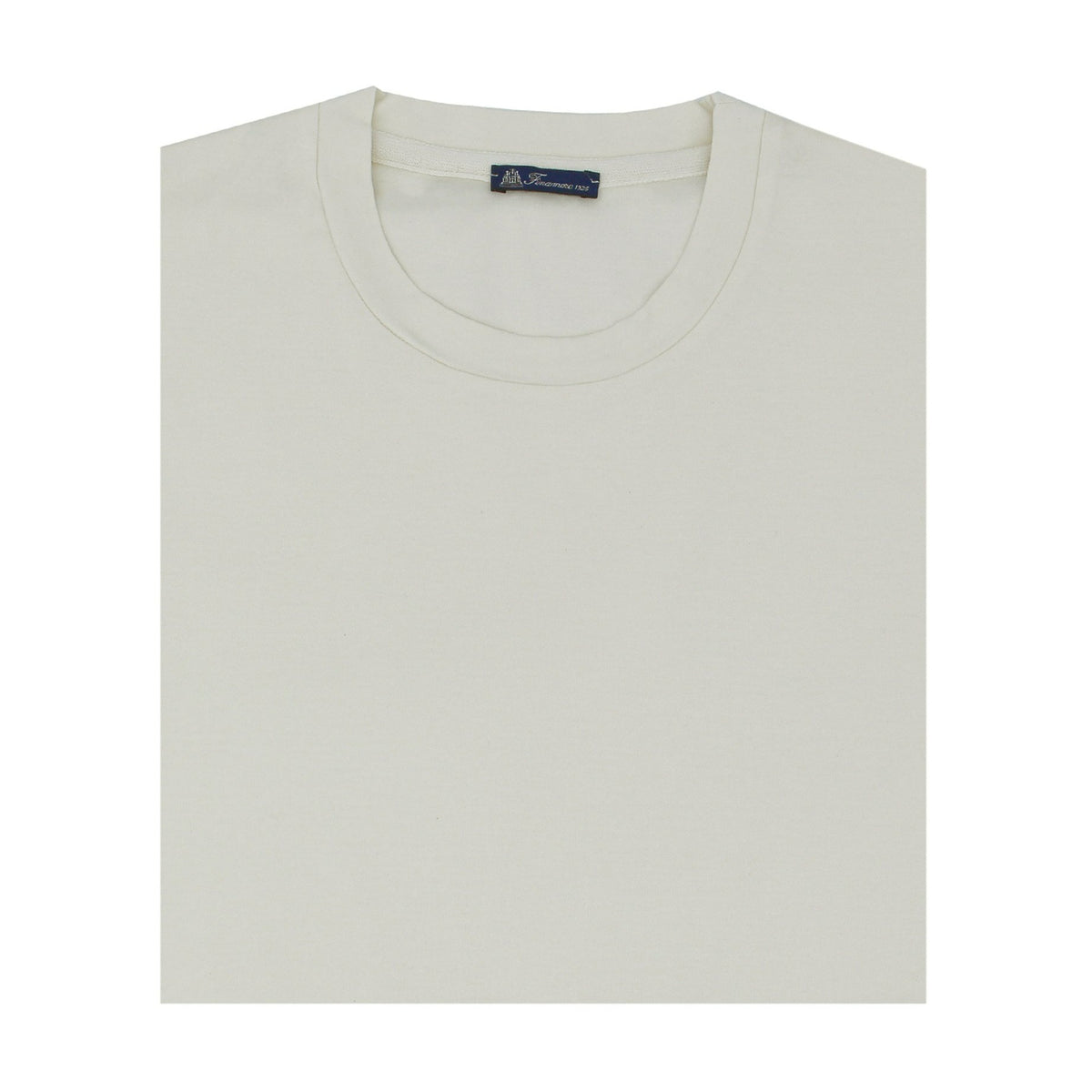 T-shirt bianco opaco in cotone Supima tinto in capo
