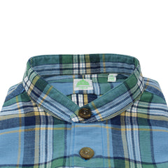 Spring straight waisted sports shirt. Short sleeves and front pocket
