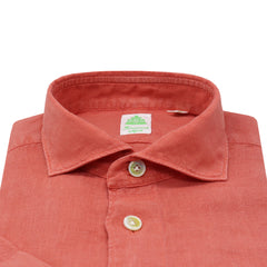 Camicia sportiva in lino Madison. Maniche corte e tasca frontale