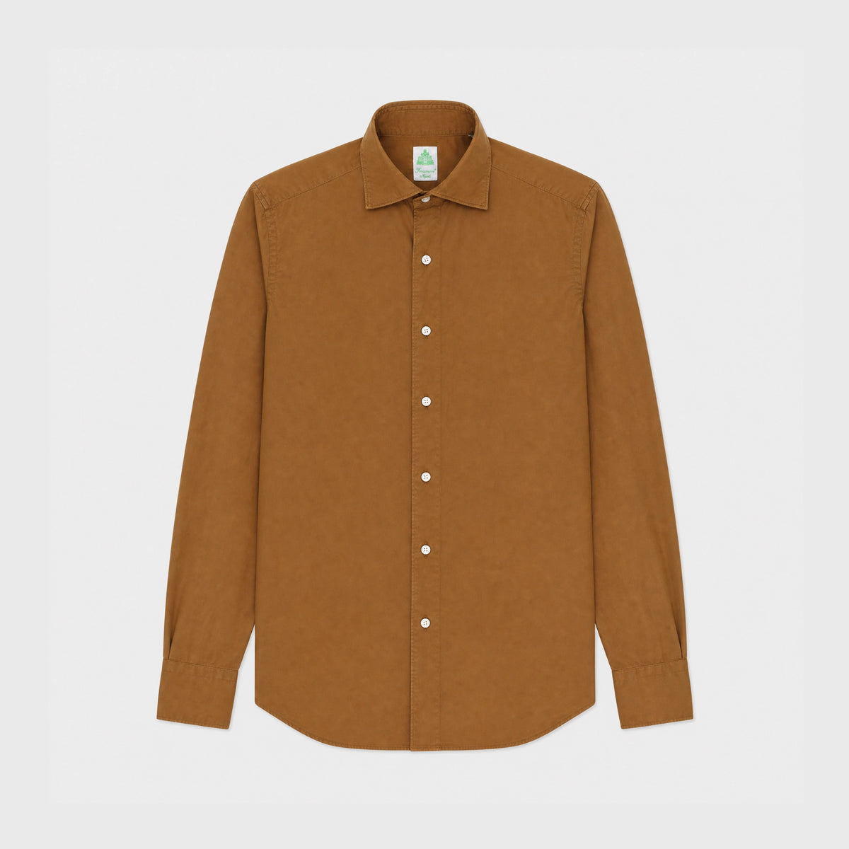 Tokyo slim fit cotton poplin peach garment dyed