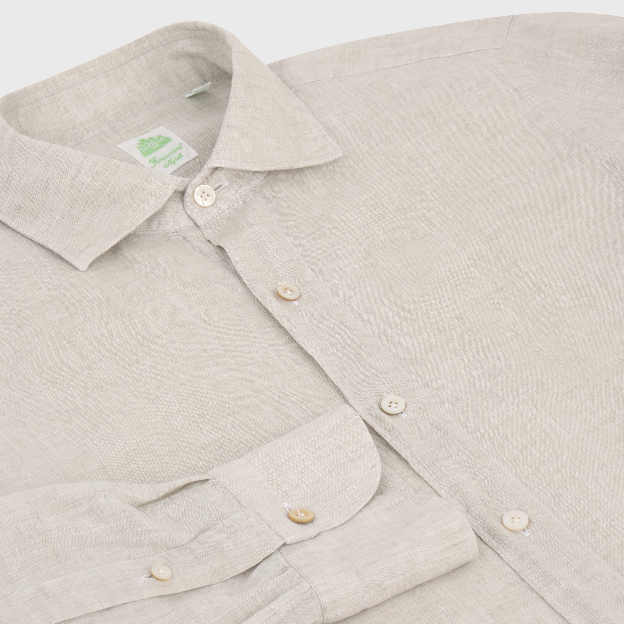 Tokyo sport shirt slim fit linen Luigi collar