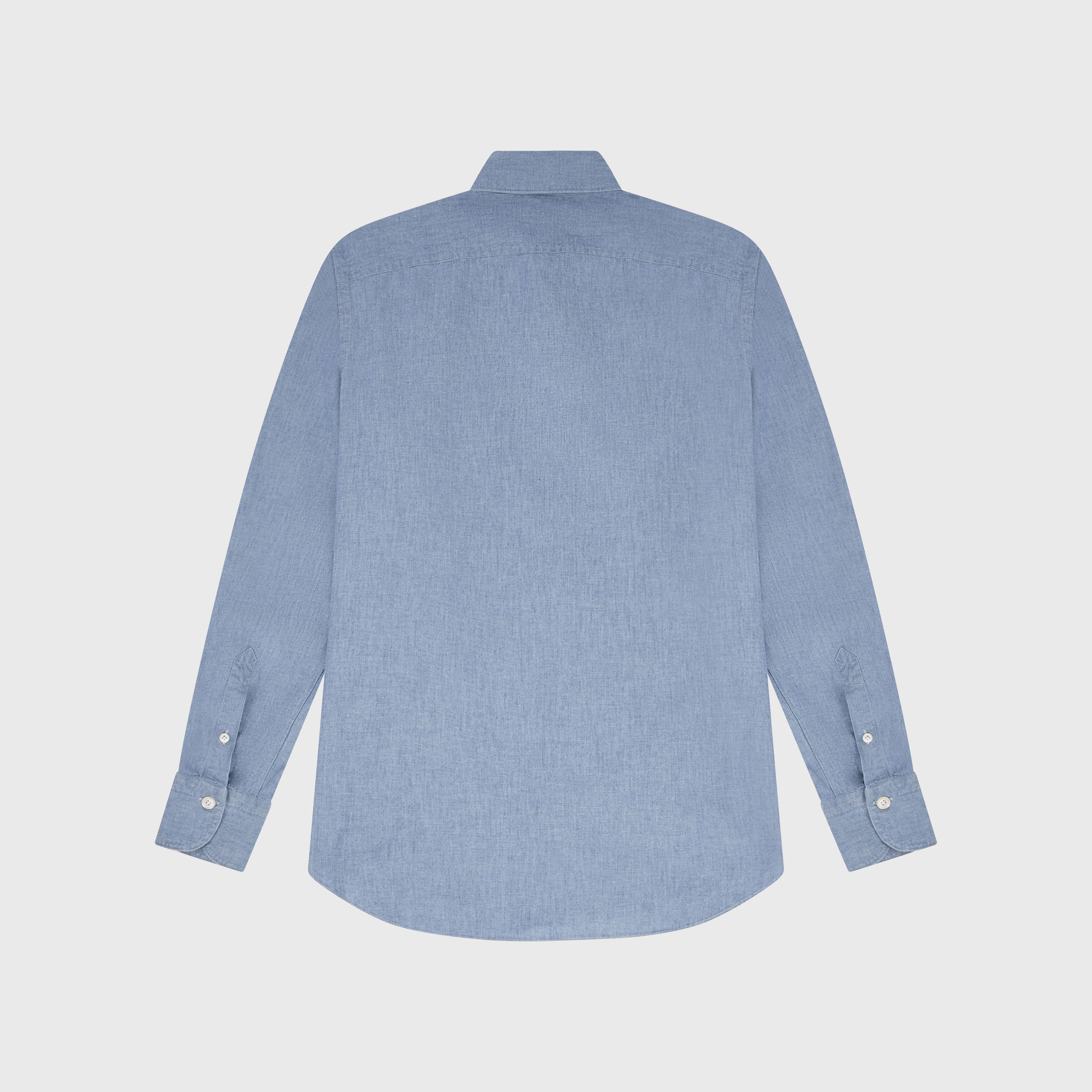 Tokyo slim sport shirt in original chambray denim fabric
