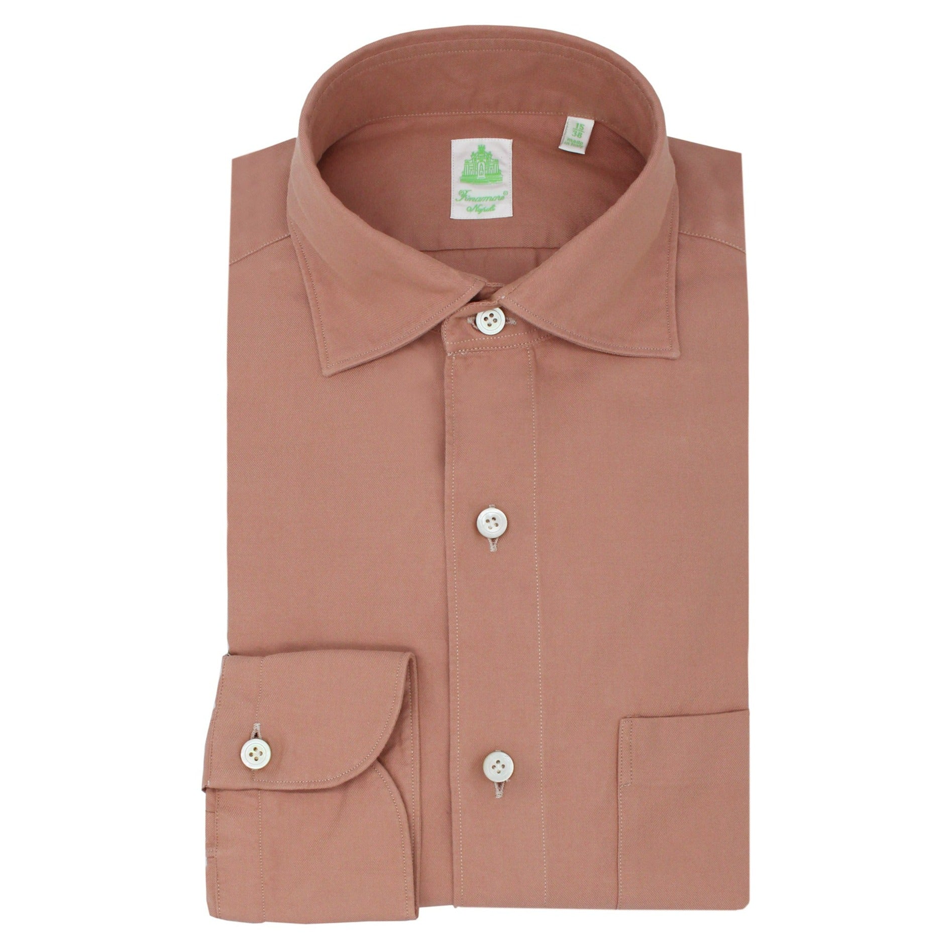Tokyo slim fit sport shirt in linen half French collar