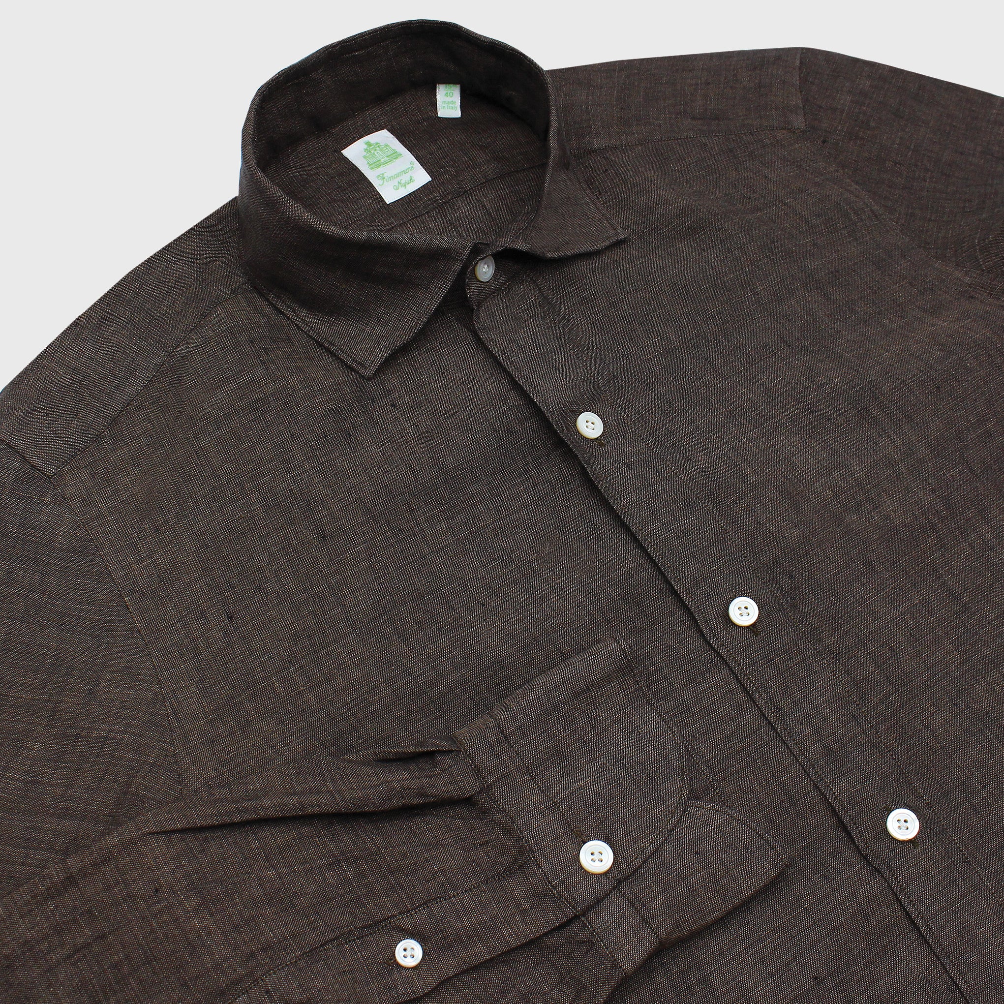 Tokyo sport shirt slim fit linen Luigi collar