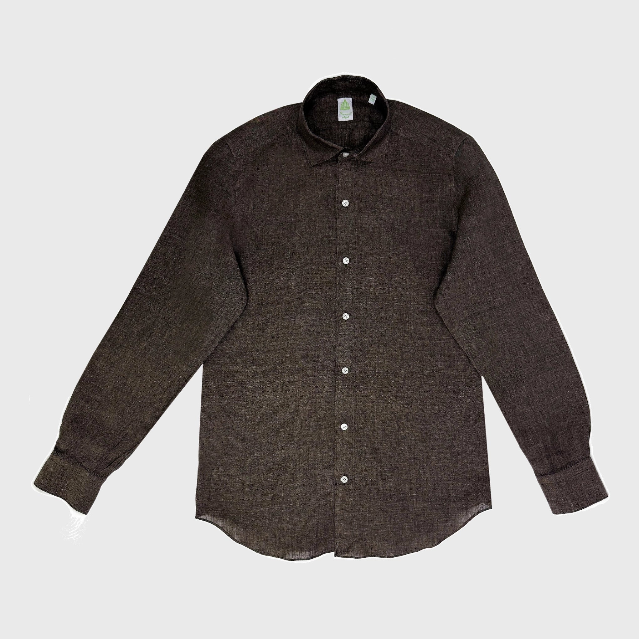 Tokyo sport shirt slim fit linen Luigi collar