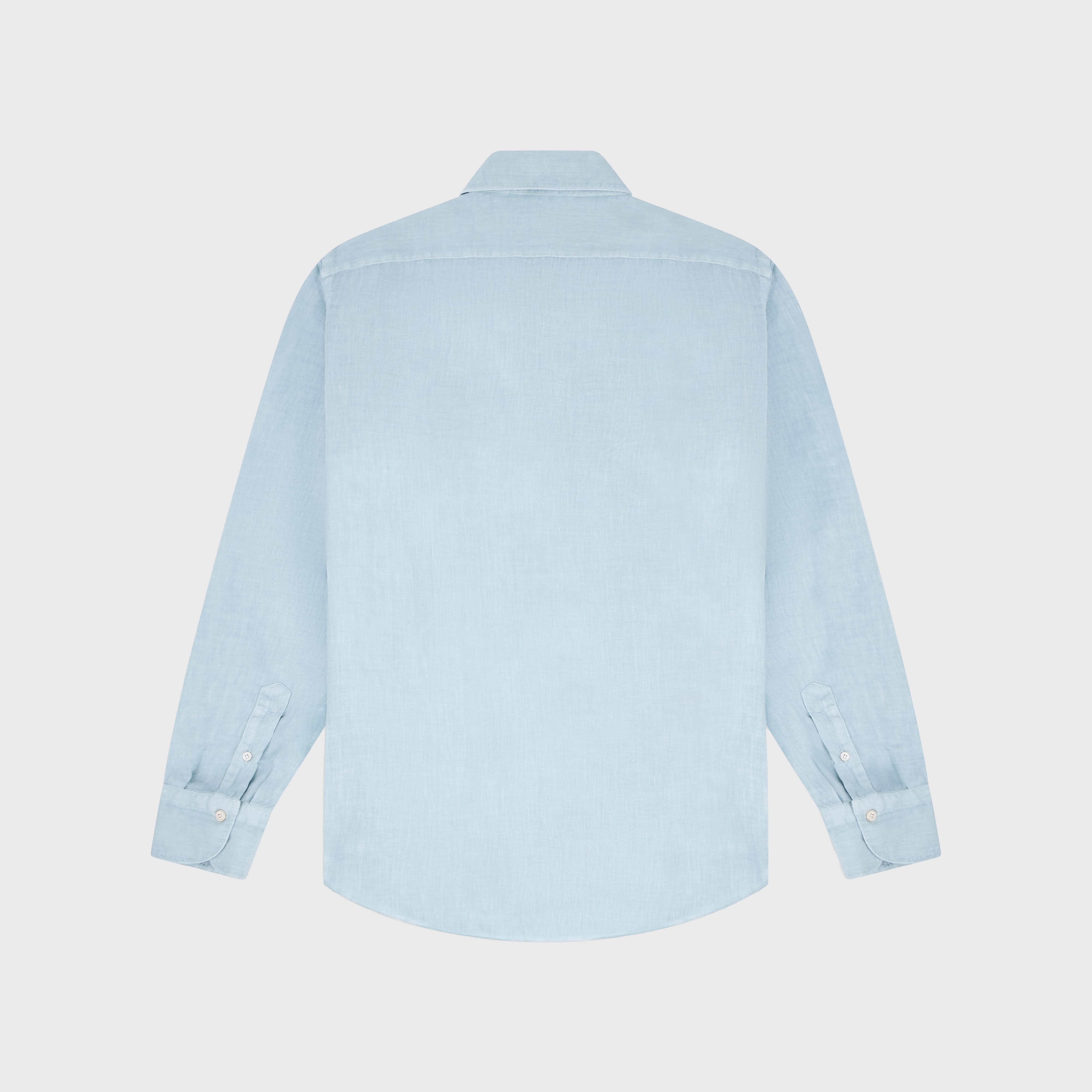 Tokyo sport shirt slim fit linen garment dyed Luigi collar