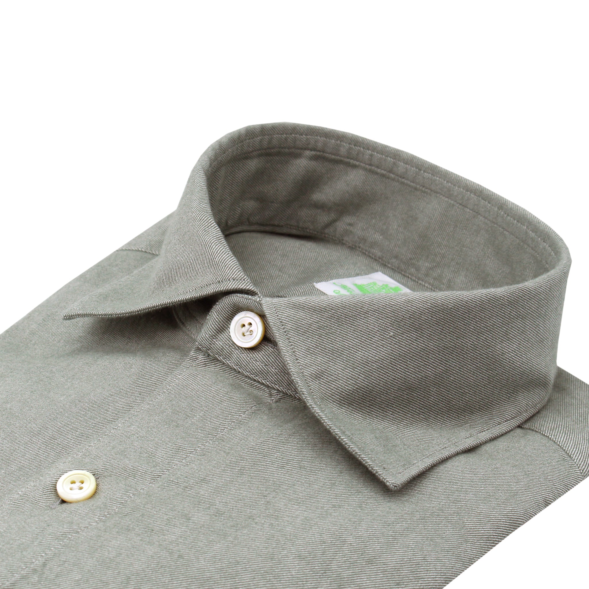 Gaeta regular sport shirt in dark green, brown or blu flannel