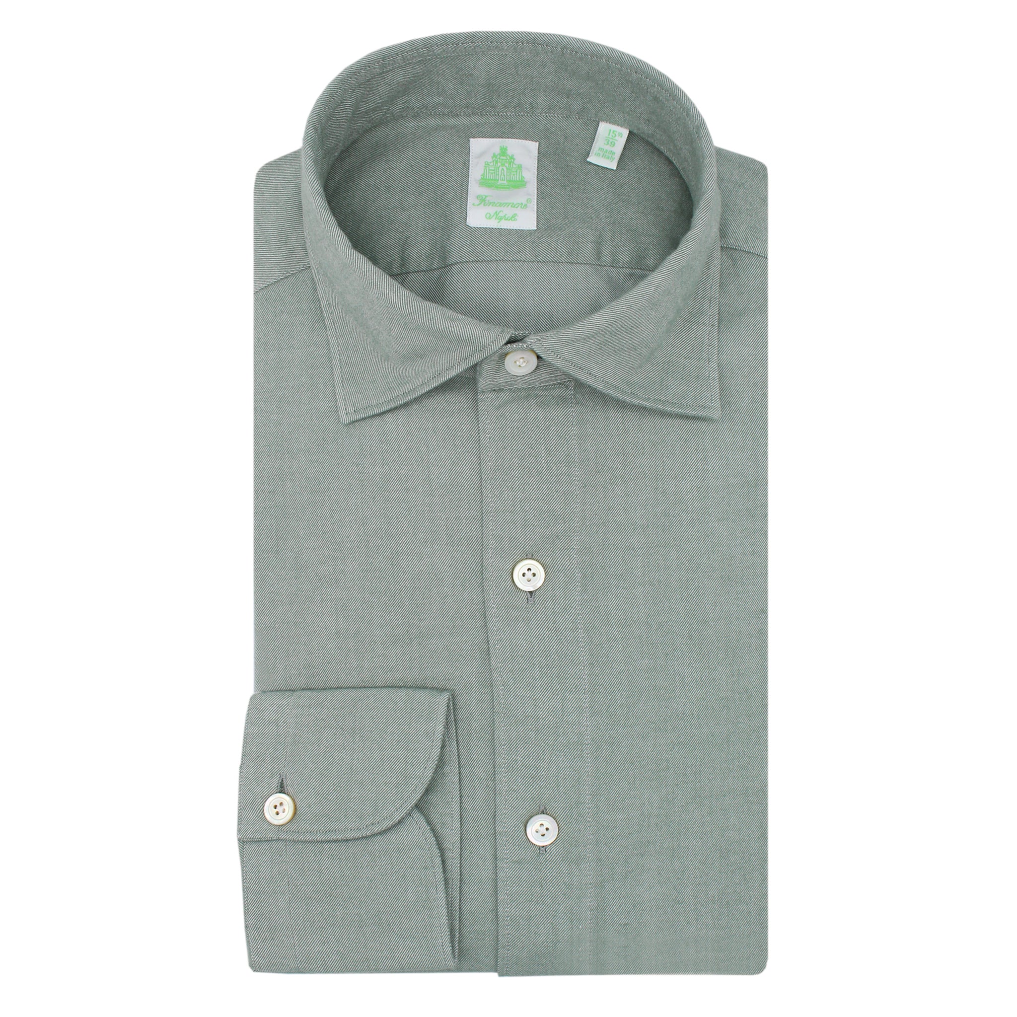 Camicia sportiva Tokyo in twill di cotone rosso o grigio