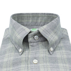 Tokyo cotton and cly checked gray sport shirt