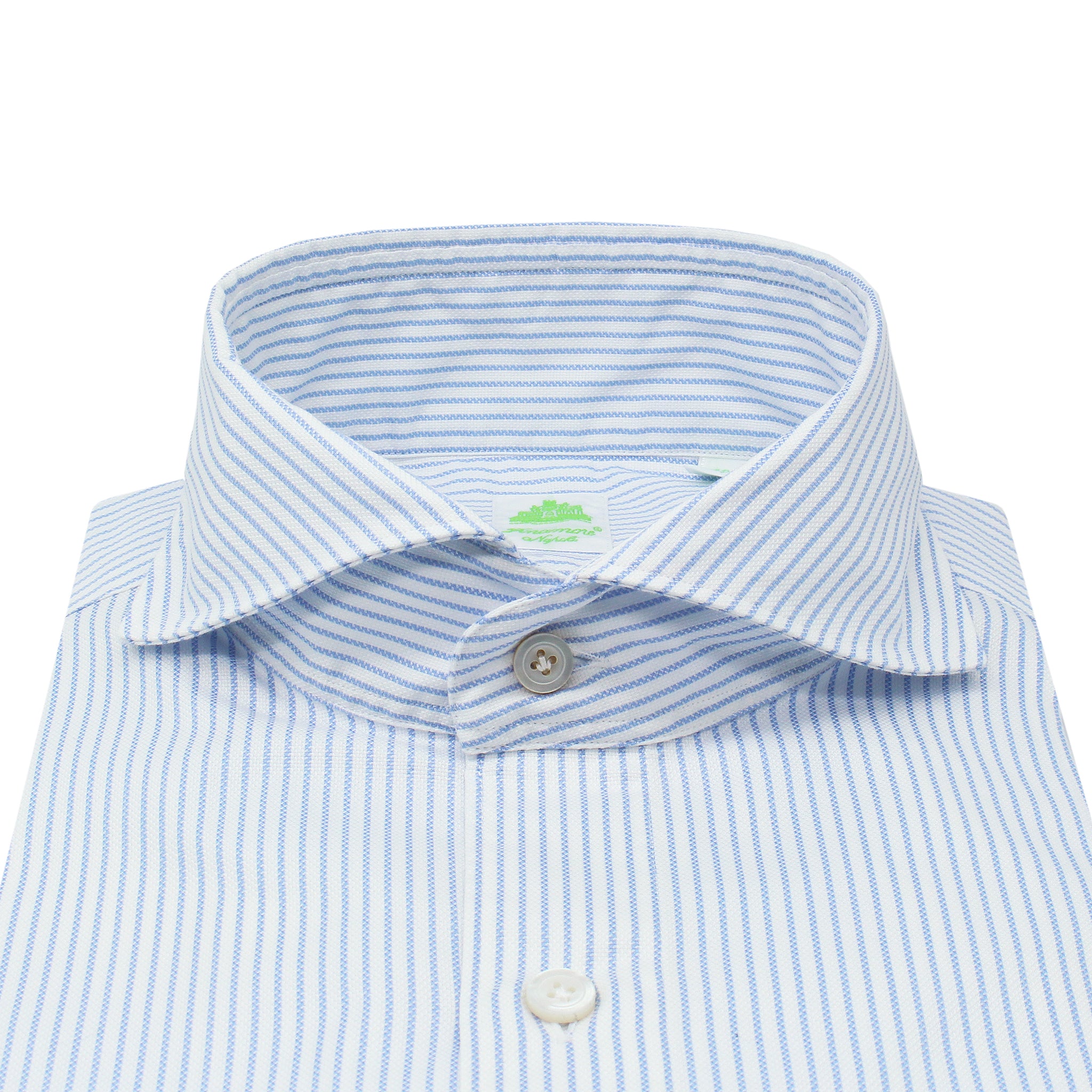 Tokyo sporty slim blue shirt with Sergio collar