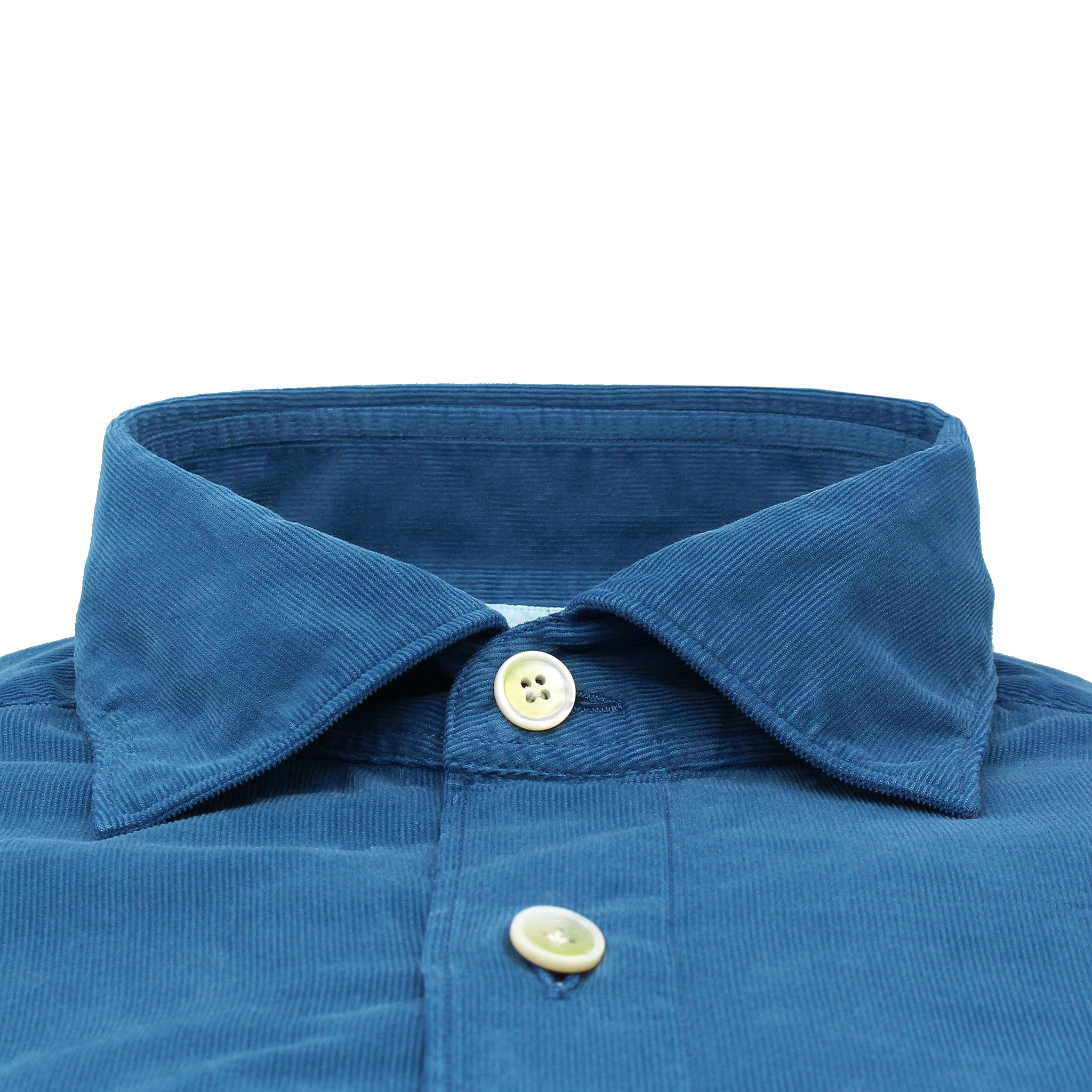 Camicia sportiva Tokyo slim fit in cotone tinto in capo blu