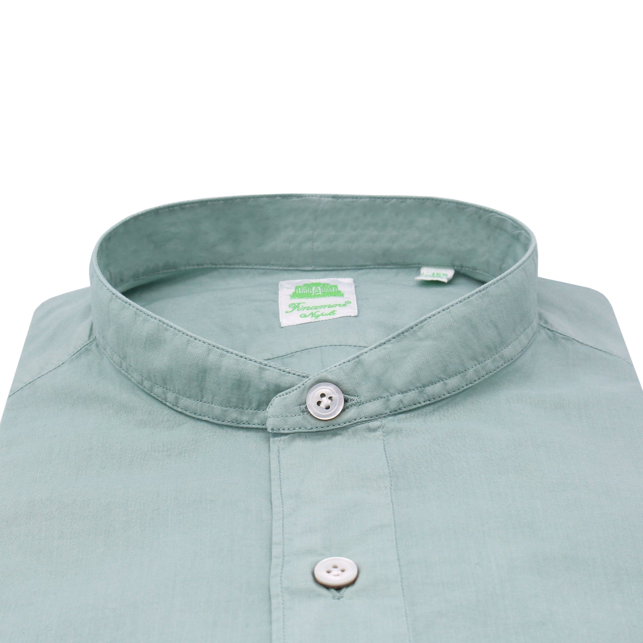 Camicia sportiva Tokyo slim in mussola di cotone, collo coreano