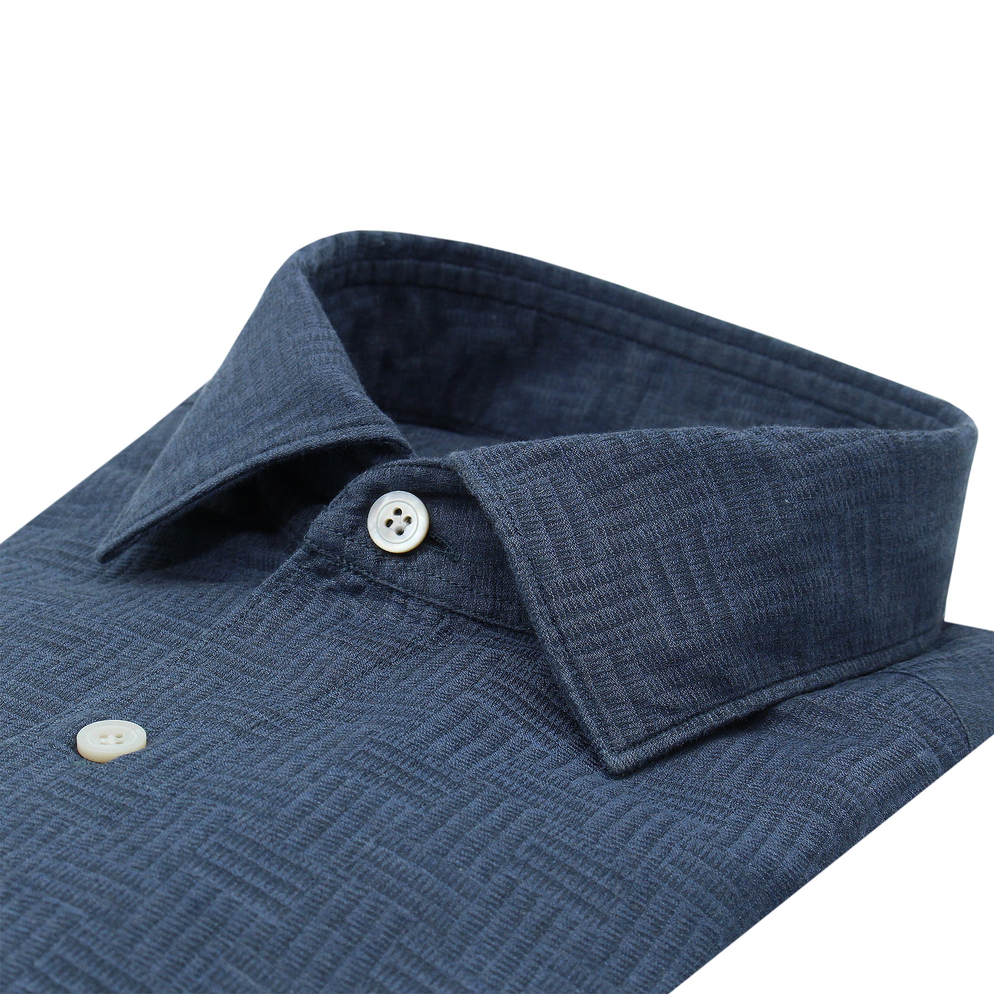 Camicia sportiva Tokyo in cotone fondo fantasia blu