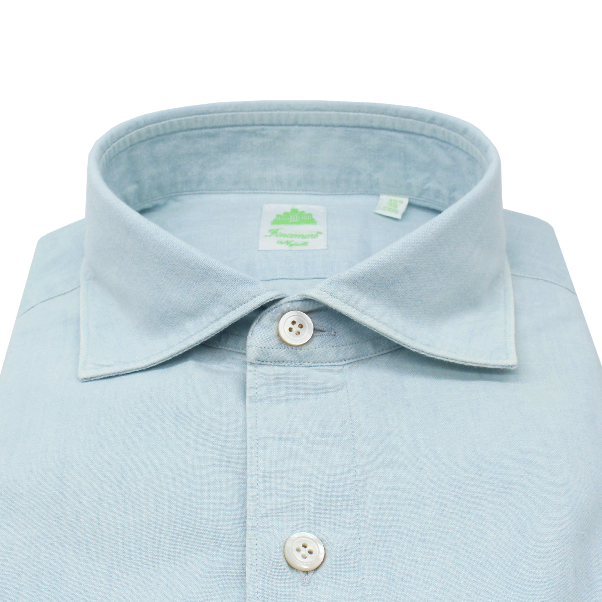 Camicia sportiva Tokyo slim fit in cotone azzurro