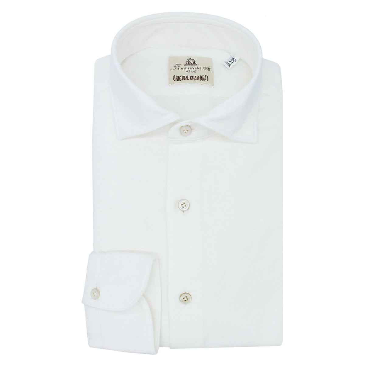 Tokyo sports shirt in cotton single bottom white